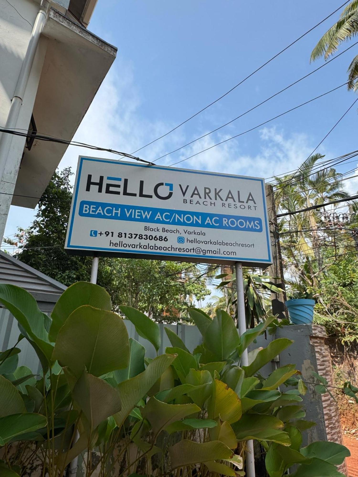 Beach View Balcony Resort By Hello Varkala Exterior foto